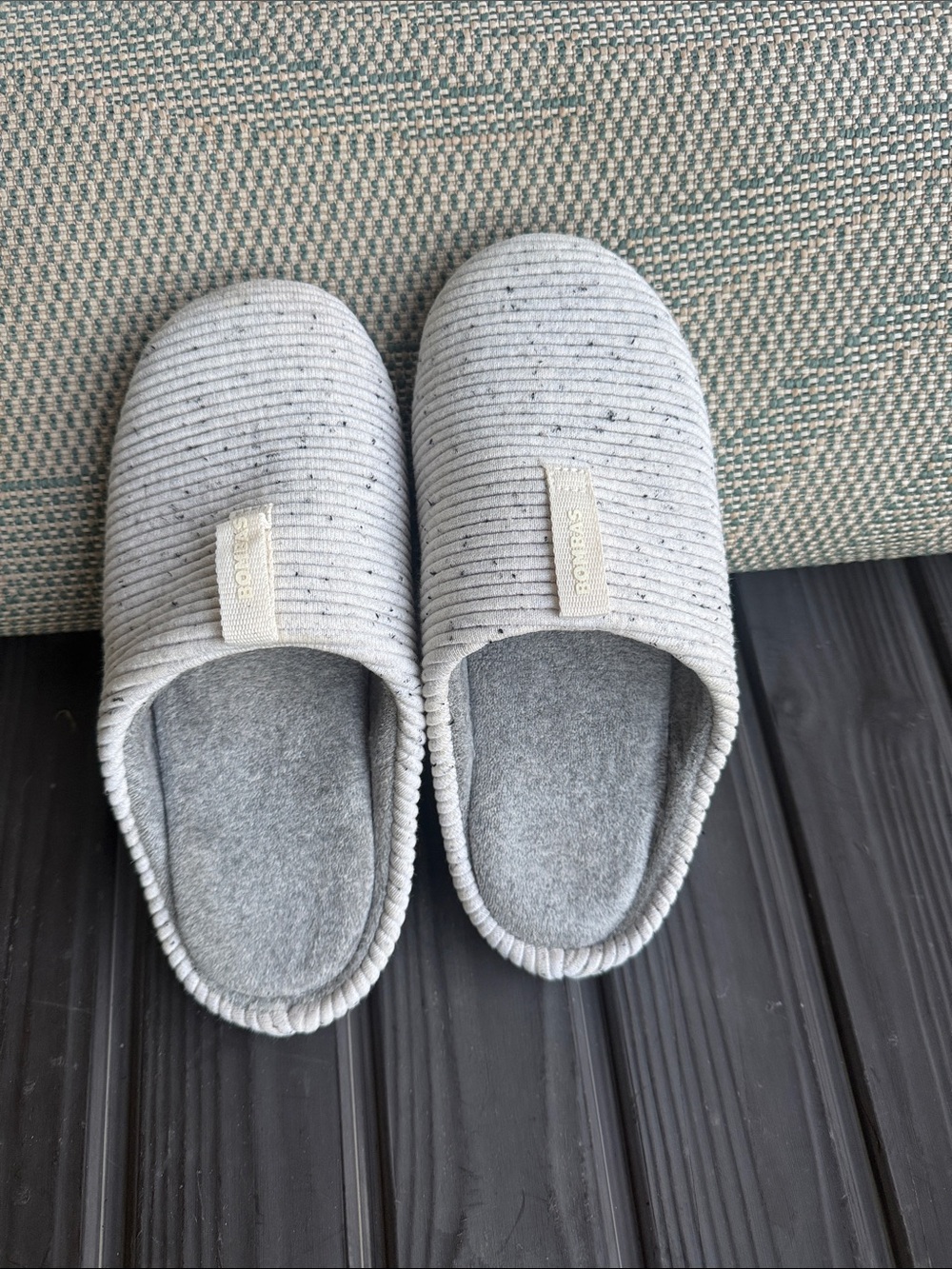 Light Gray bombas Slip-On House Slippers